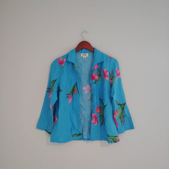 Talbots Linen Button down Top - Picture 1 of 4